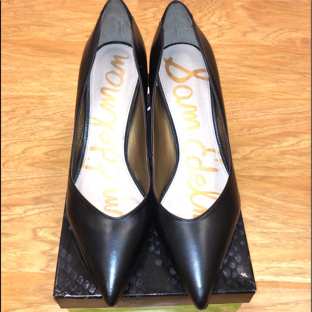 Sam Edelman Black Heels with Pointed Toe